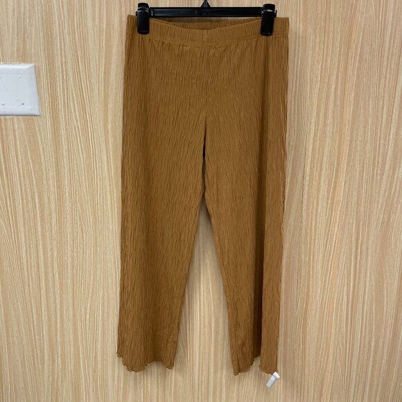 Haystacks brown textured pants size medium - Picture 1 of 5
